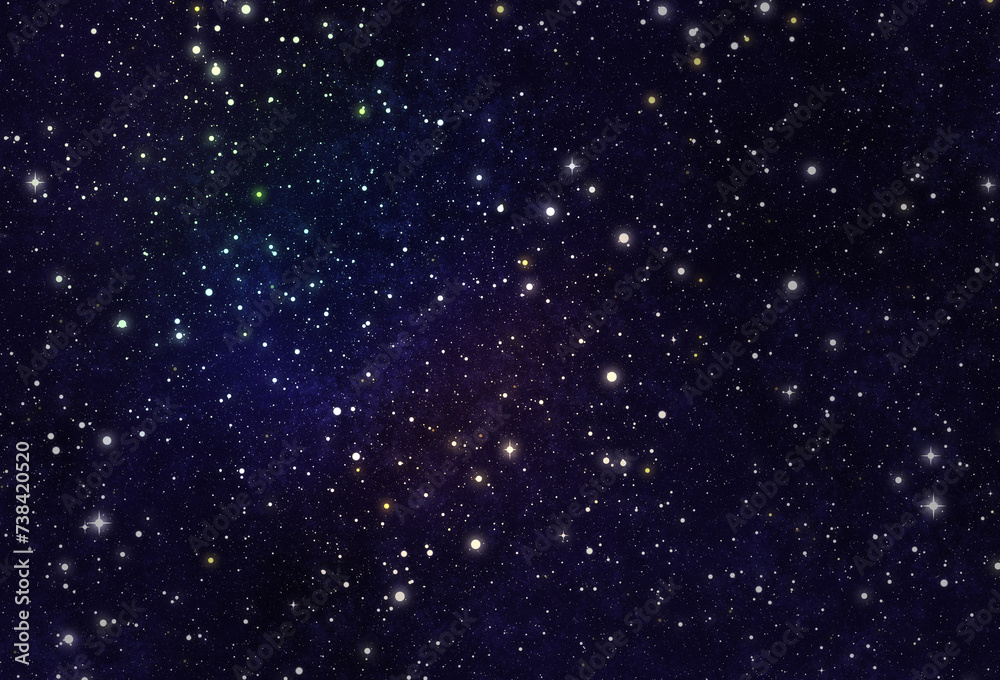 Shining starry sky background