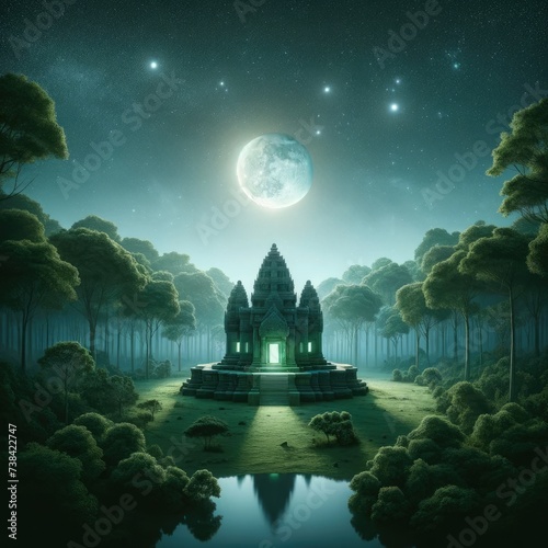 Moonlit Sanctuary of Ancient Whispers