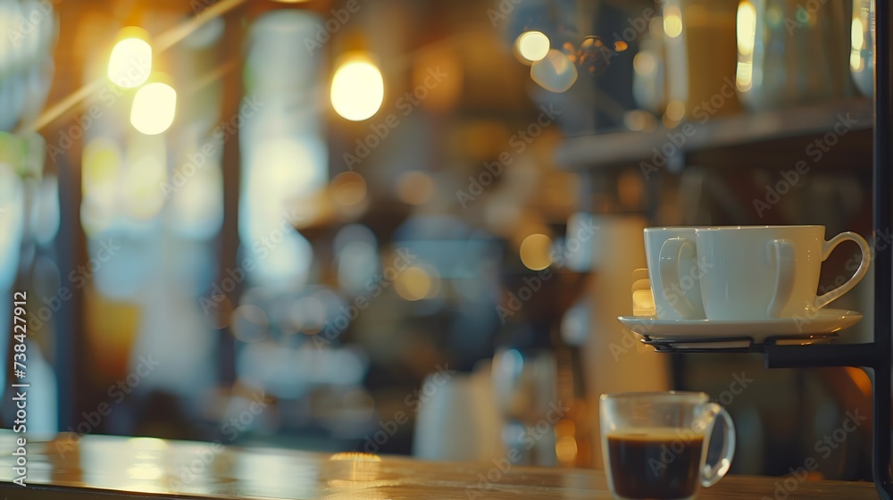 restaurant cafe shop coffee background blurred noise : Generative AI restaurant cafe shop coffee background blurred noise : Generative AI