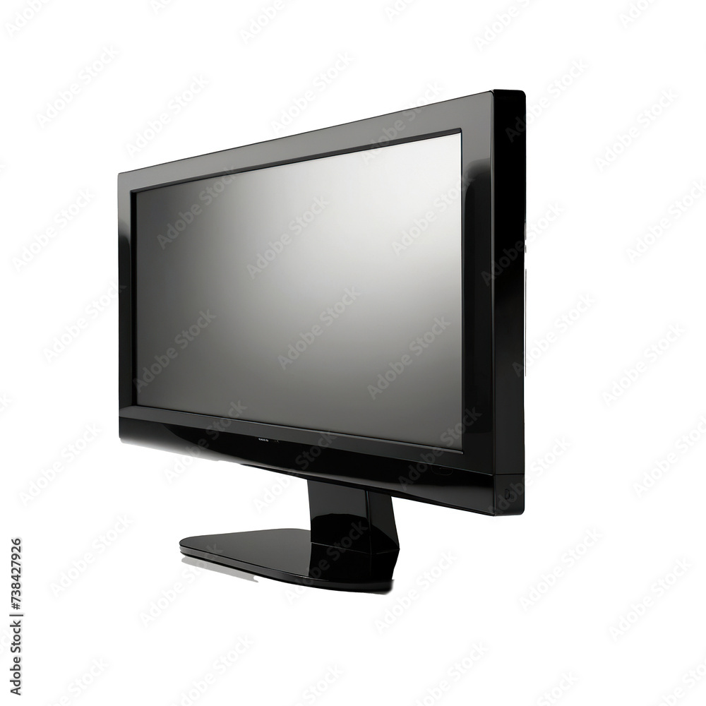 lcd tv monitor clipping path isolated on white background lcd tv monitor clipping path isolated on white background
