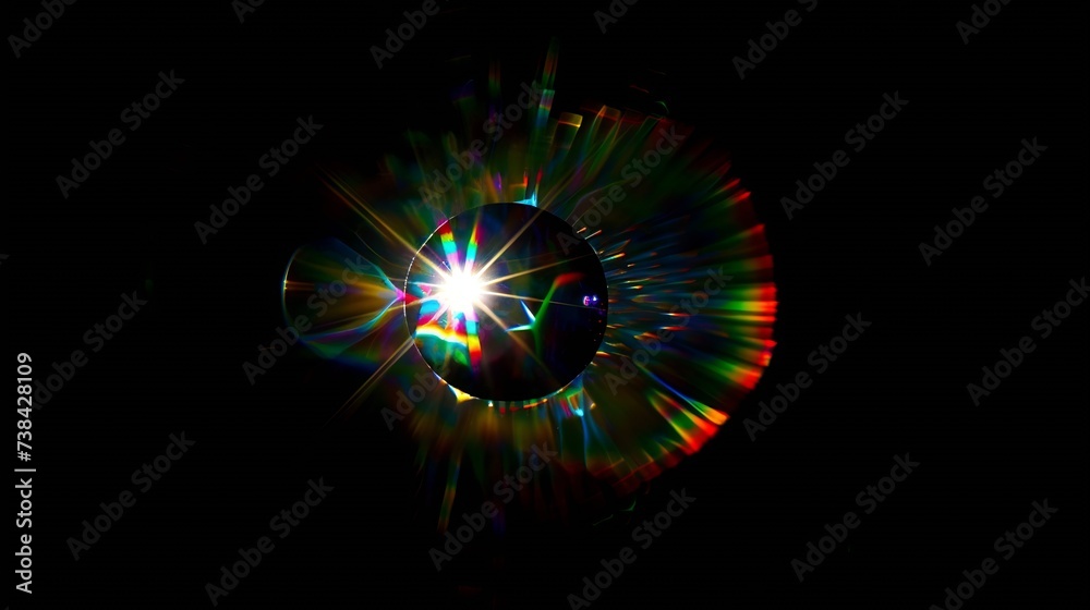 Lens flare effect on black background Abstract Sun burst sunflare for screen mode using Sunflares nature abstract rainbow colourful backdrop blinking sun burst lens flare optical rays : Generative AI Lens flare effect on black background Abstract Sun burst sunflare for screen mode using Sunflares nature abstract rainbow colourful backdrop blinking sun burst lens flare optical rays : Generative AI