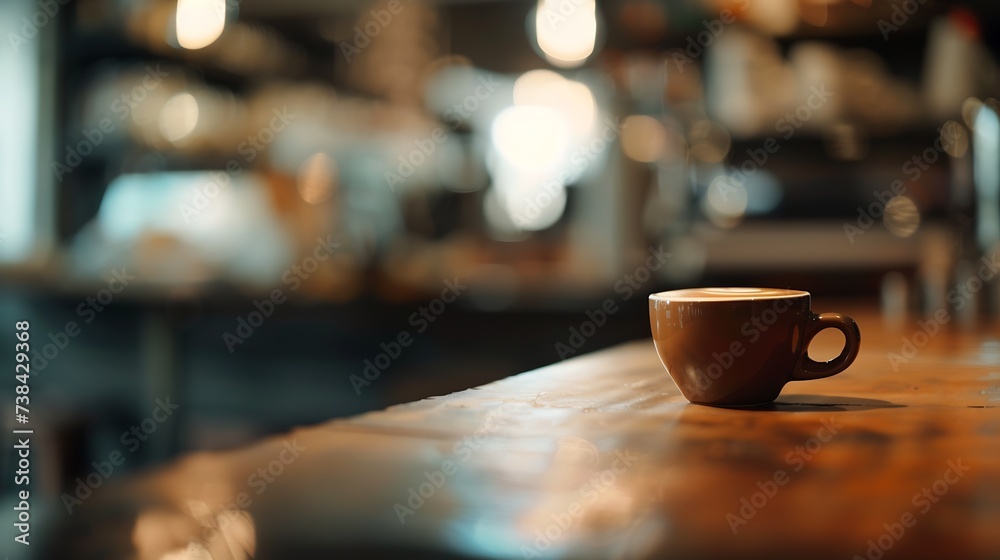 Background blurred couter coffee bar Resturant cafe cafe blurred background with bokeh : Generative AI Background blurred couter coffee bar Resturant cafe cafe blurred background with bokeh : Generative AI