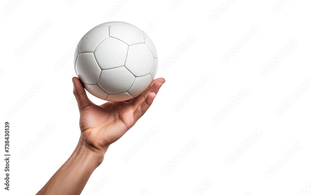 Playful Grip Soccer Ball Isolated on Transparent Background PNG.