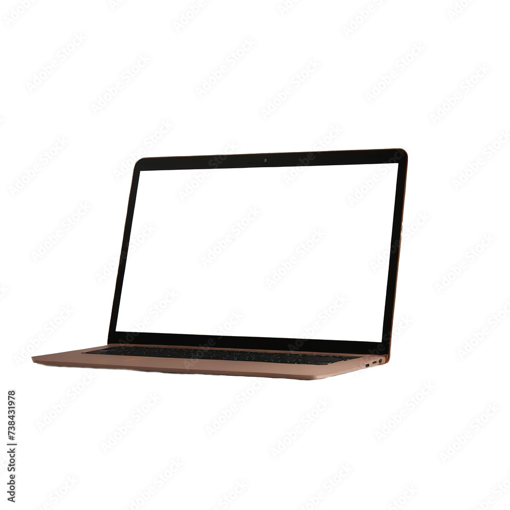 laptop with screen clipping path isolated on white background laptop with screen clipping path isolated on white background