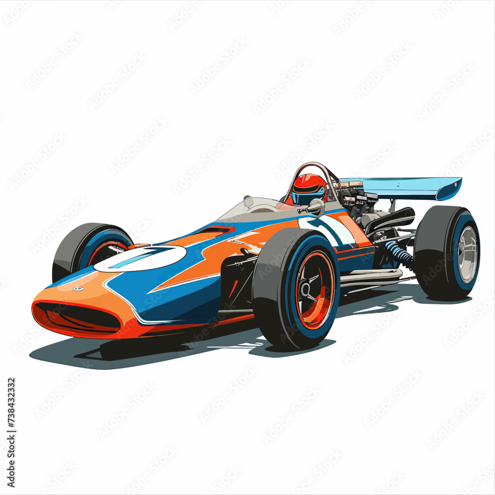 Race Car Illustration