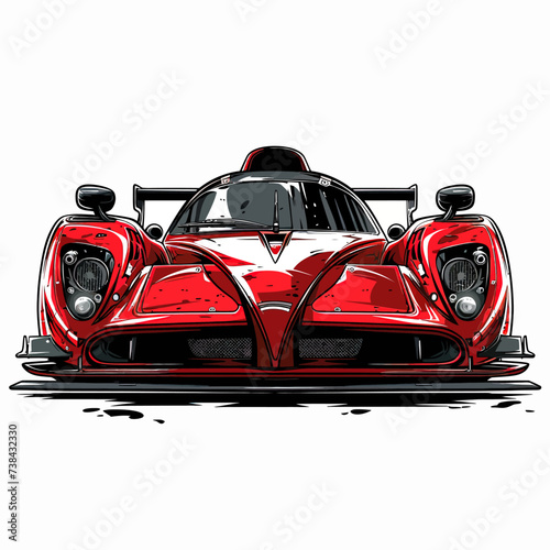 Race Car Illustration