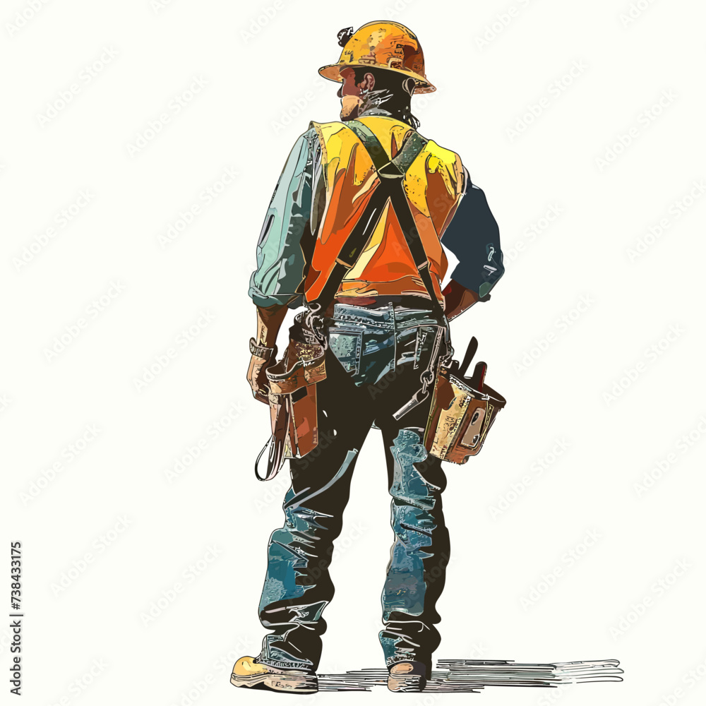construction worker illlustration