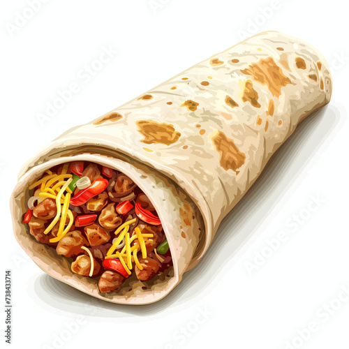 Burritos Vector Illustration