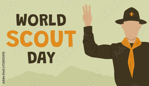Banner for World Scout Day