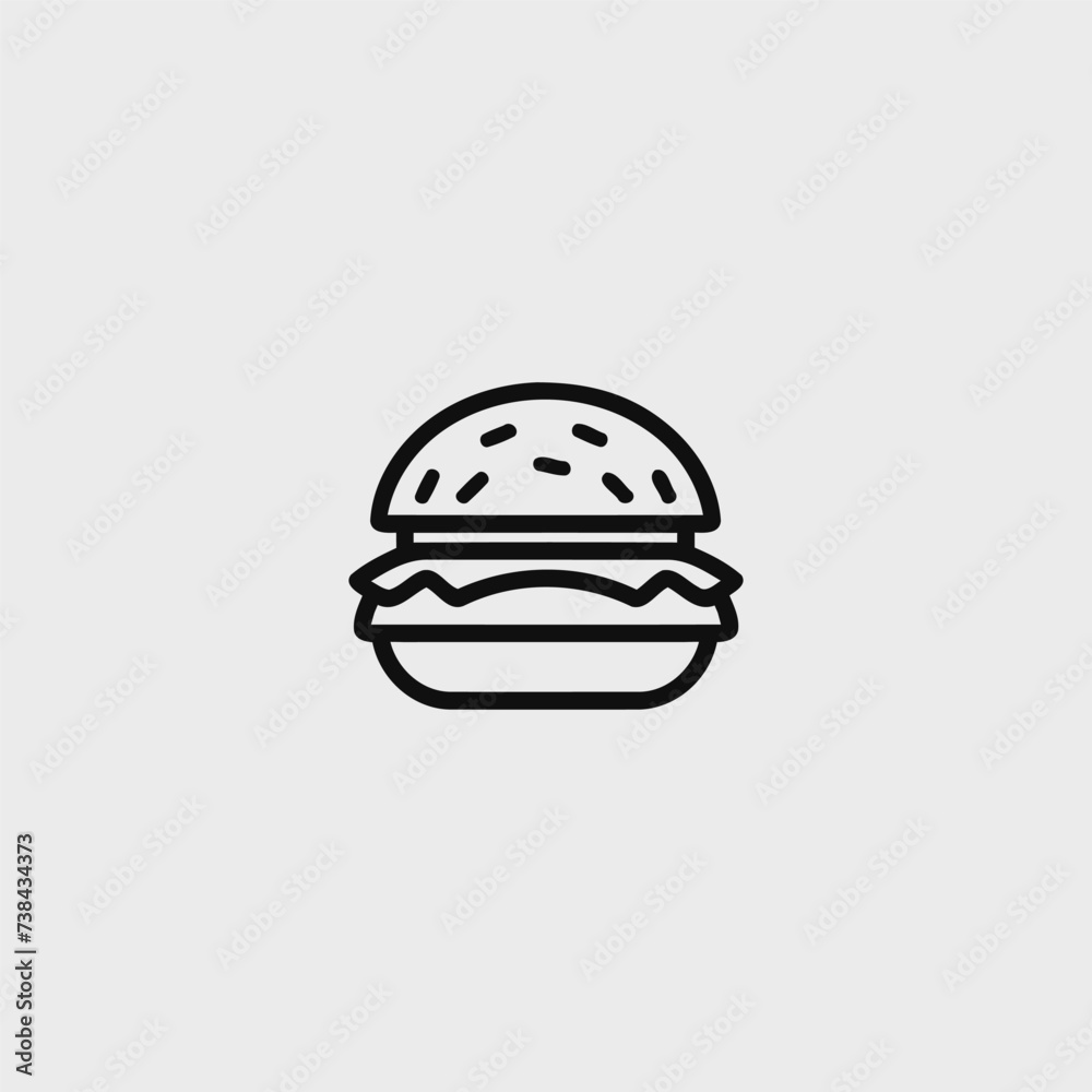 Burger logo design vector illustration Burger logo design vector illustration