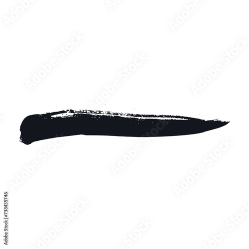 Abstract black brush stroke...