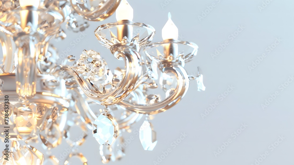 3d render illustration of chandelier isolated on white background 3d render illustration of chandelier isolated on white background