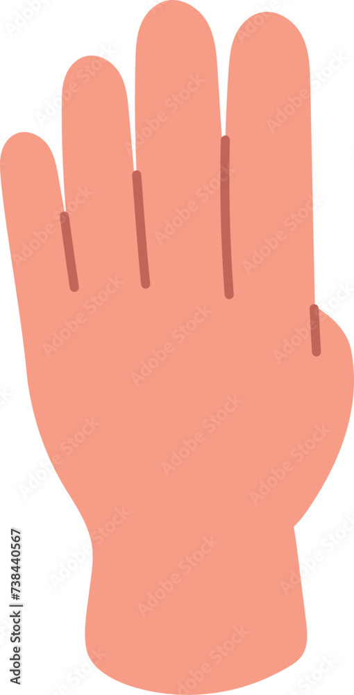 Obraz premium Hand Finger Gesture Illustration