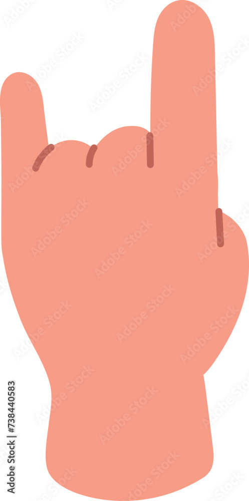 Obraz premium Hand Finger Gesture Illustration