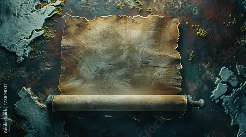 Ancient old scroll papyrus parchment document wallpaper background