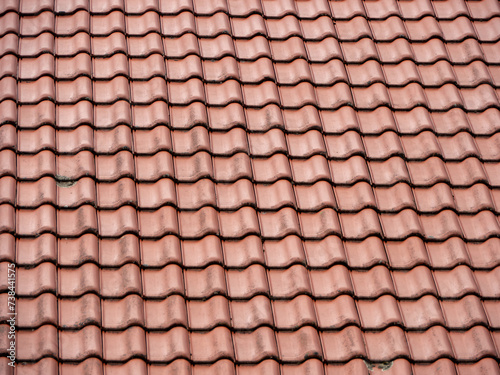 Close-up of Terracotta Roof Tiles