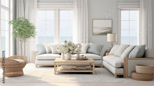 Interior design of modern living room inspired with scandinavian elegance  © Faisal