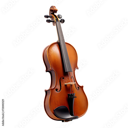 Isolated Musical Violin, Perfect for Comprehensive Music Graphic Solutions