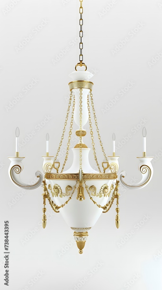 3d render illustration of chandelier isolated on white background
3d render illustration of chandelier isolated on white background