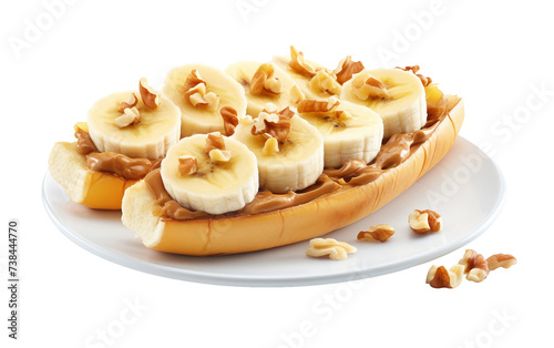 Banana Nut Nirvana Heavenly Fusion Isolated on Transparent Background PNG.