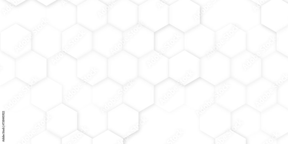 Fototapeta premium hexagon pattern. Seamless background. Abstract honeycomb background in grey color. Vector illustration