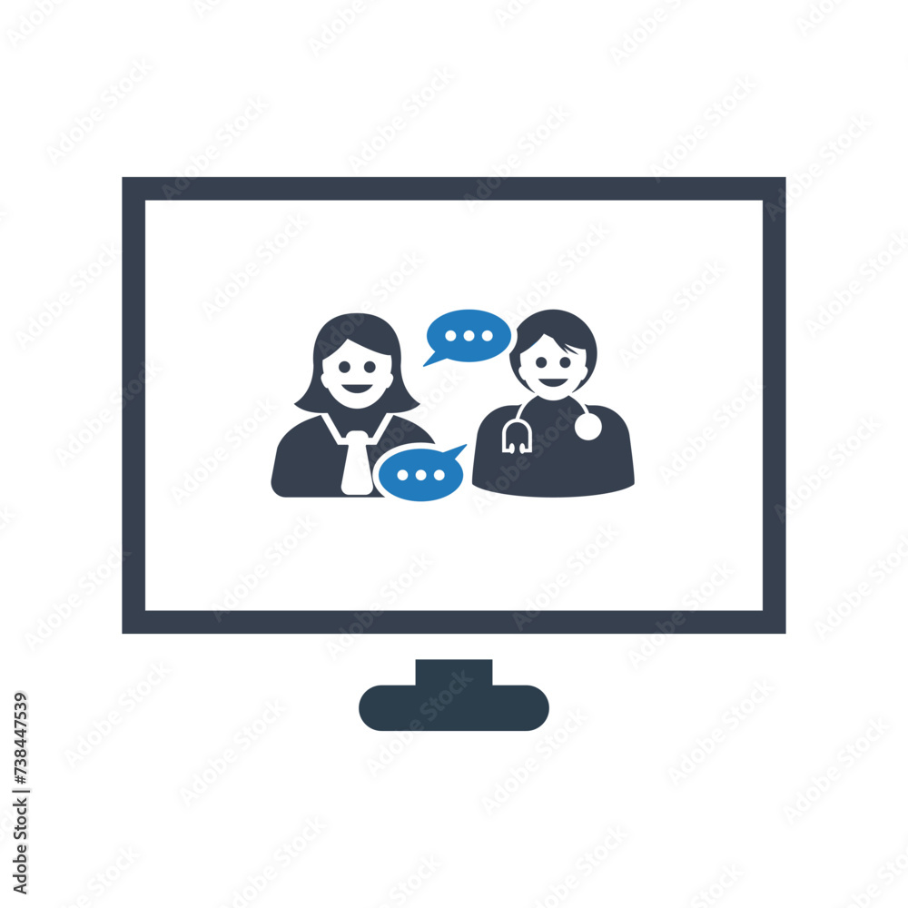 Business communication icon Business communication icon