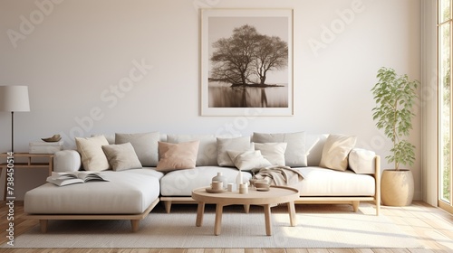 Interior design of modern sophisticated living  © Faisal