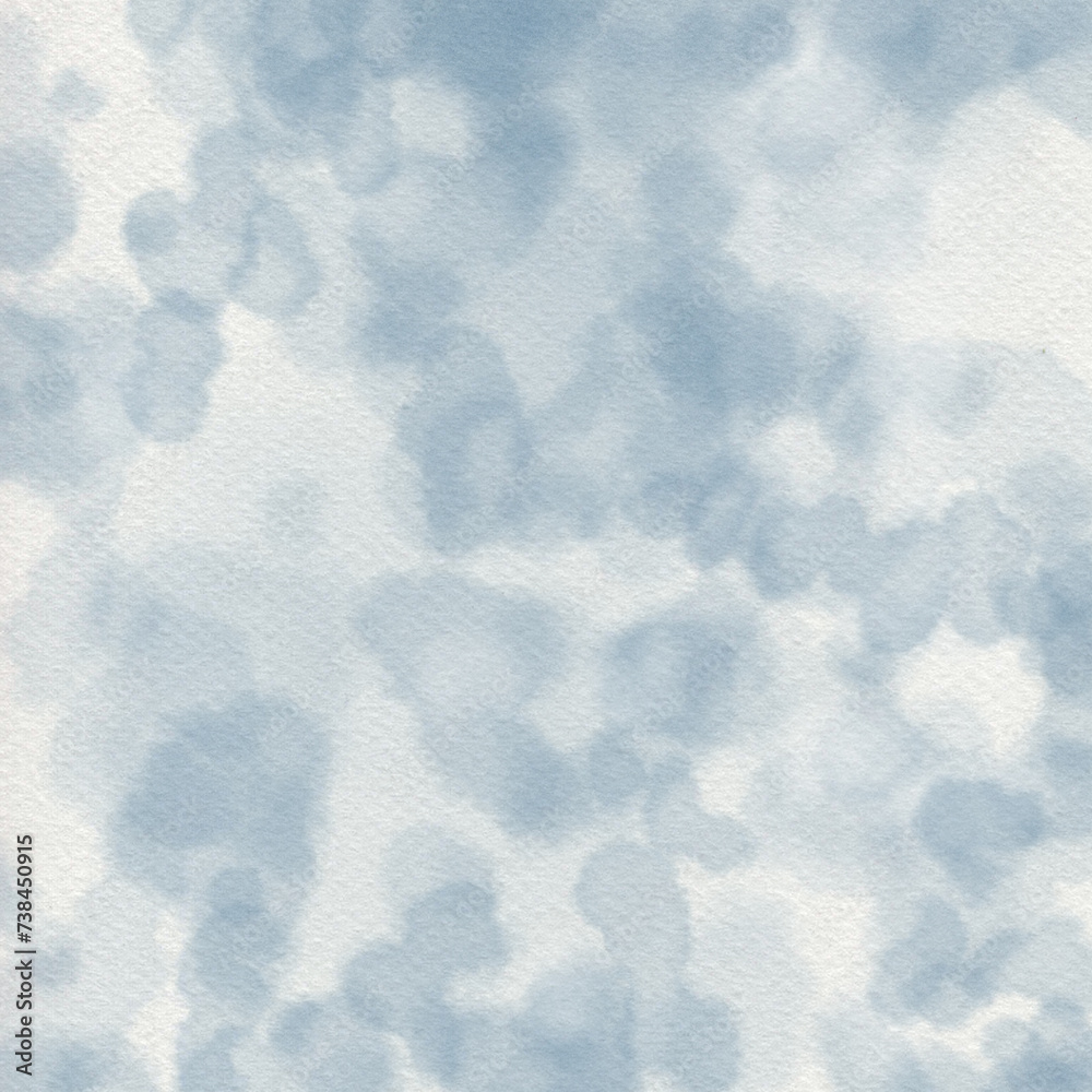 Obraz premium fondo acuarela abstracta, aguada, diluida azul, azul claro,, en papel grunge, brillante, iluminada, colores pasteles, claro, espontaneo. Vacio, web, redes, para diseño, patrón, textil,