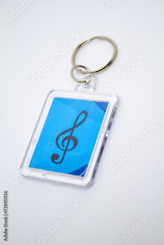 music key isolated on white background