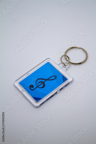 music key isolated on white background