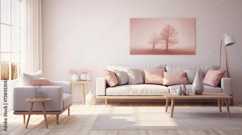 Interior composition of modern living room Interior composition of modern living room