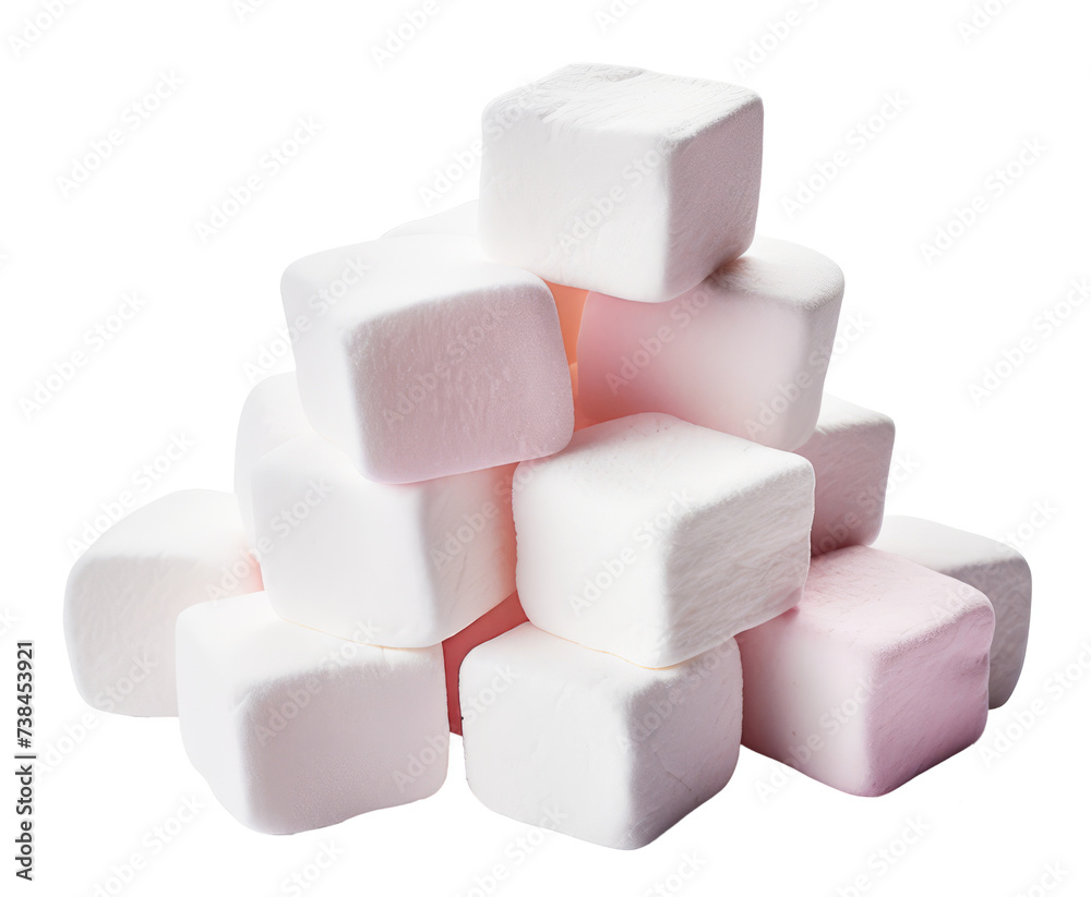 marshmallows isolated on transparent background marshmallows isolated on transparent background