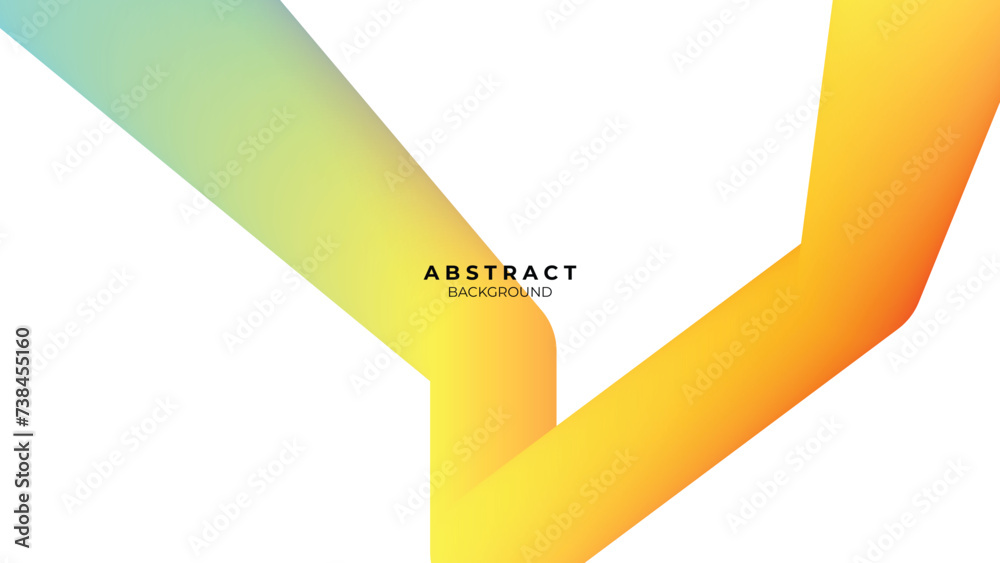 vector abstract gradient wavy blend bold lines background - obrazy, fototapety, plakaty 