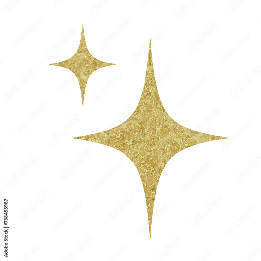 golden christmas star