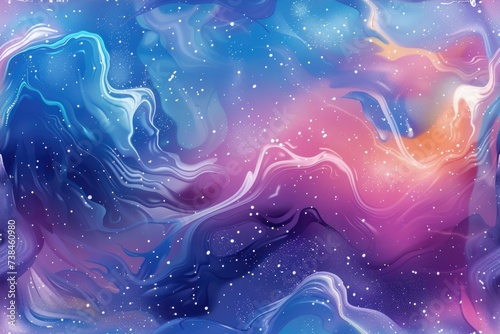 Abstract galaxy space illustration. 
