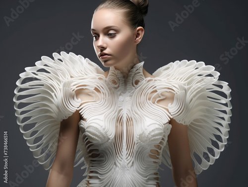 Obraz na płótnie 3d printing fashion w salonie
