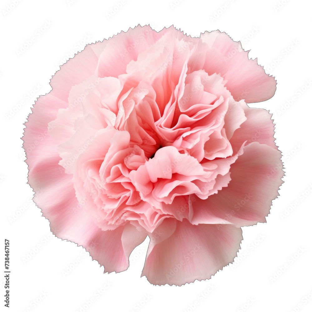 Naklejka premium Fresh Pink carnation flower png