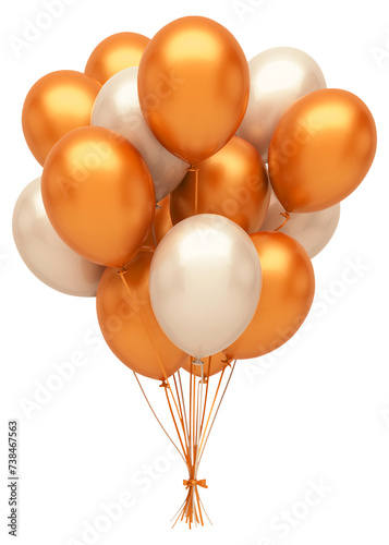 Red, blu, golden, pink, green and gold balloons and golden confetti. Vector glossy realistic baloon on transparent background
