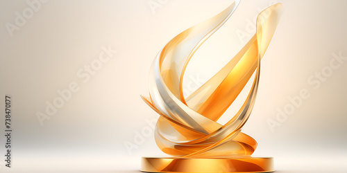 Capturing the Magnificence: An Astonishing Close-Up of the Golden Trophy Award