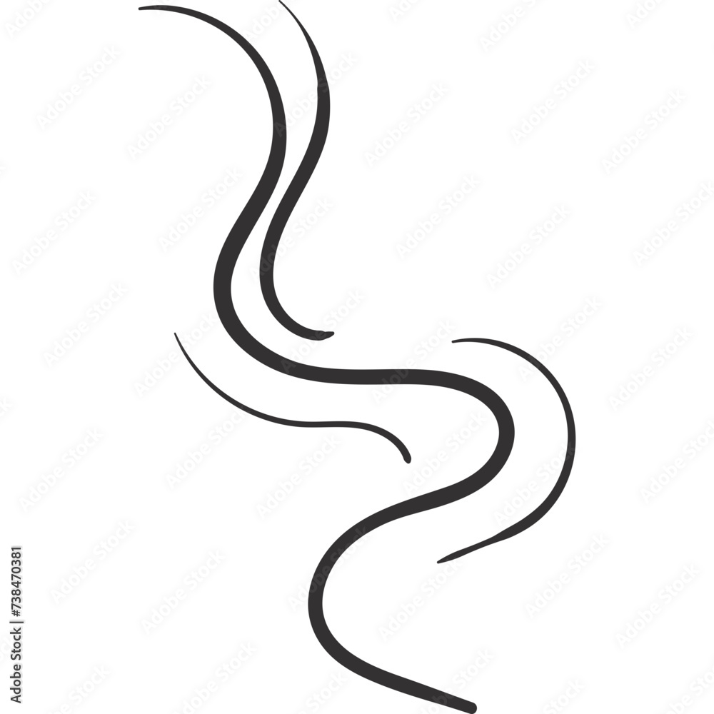 Fototapeta premium Wind Shape Doodle