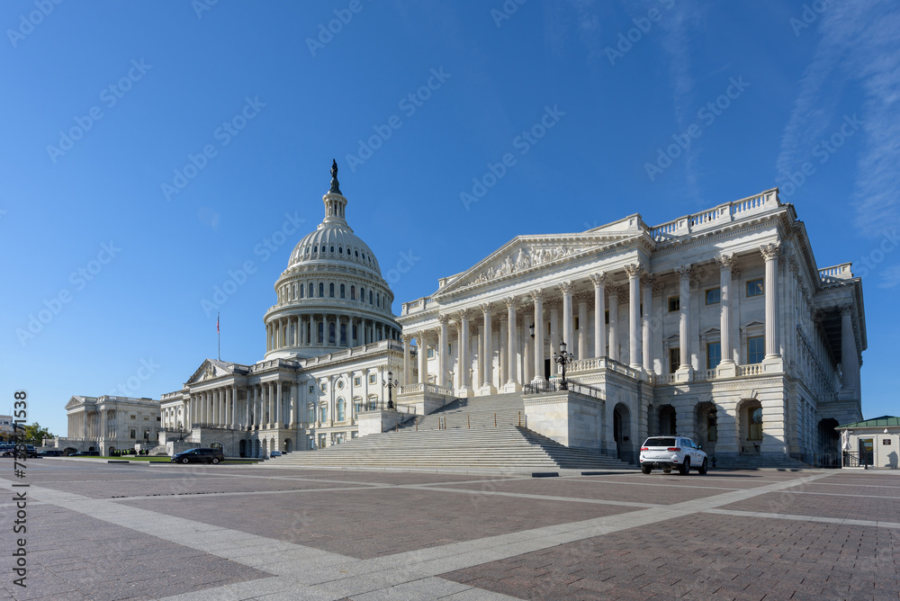The United States Capitol building and its surroundings, Washington DC, USA