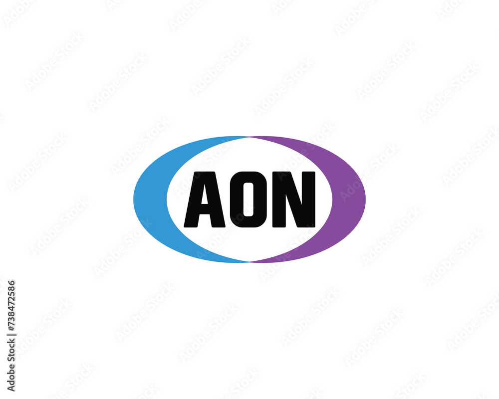 AON logo design vector template AON logo design vector template