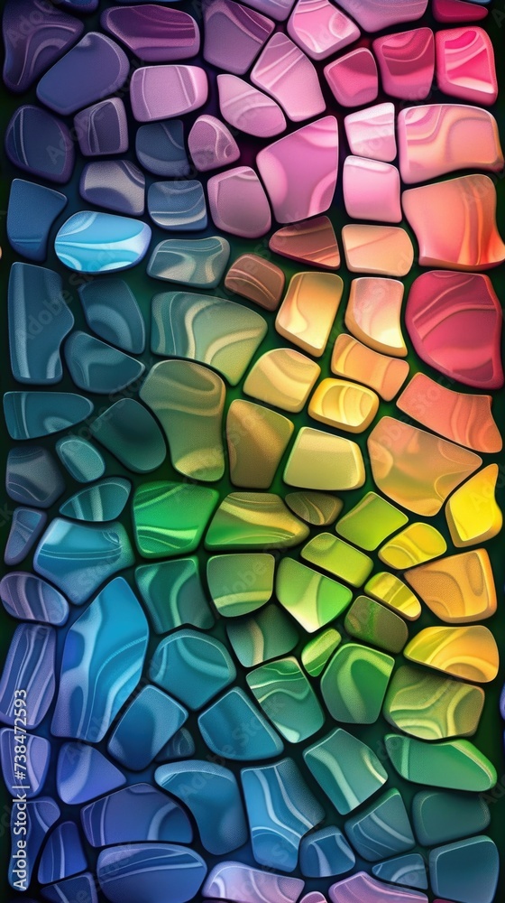 Seamless pattern of colorful mosaic . Vertical background Seamless pattern of colorful mosaic . Vertical background