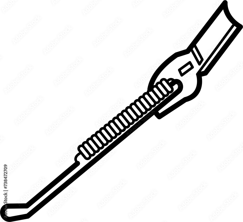 kickstand Outline Vector Illustration kickstand Outline Vector Illustration