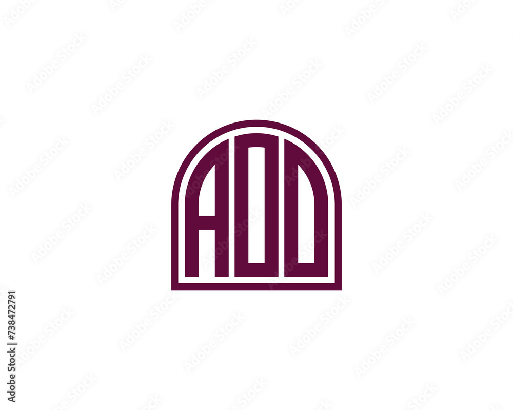 AOO Logo design vector template