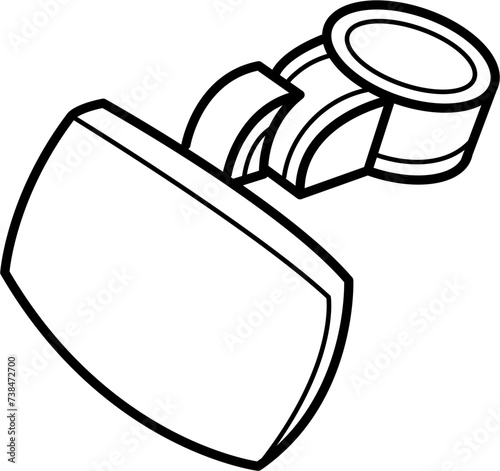 reflectors Outline Vector Illustration