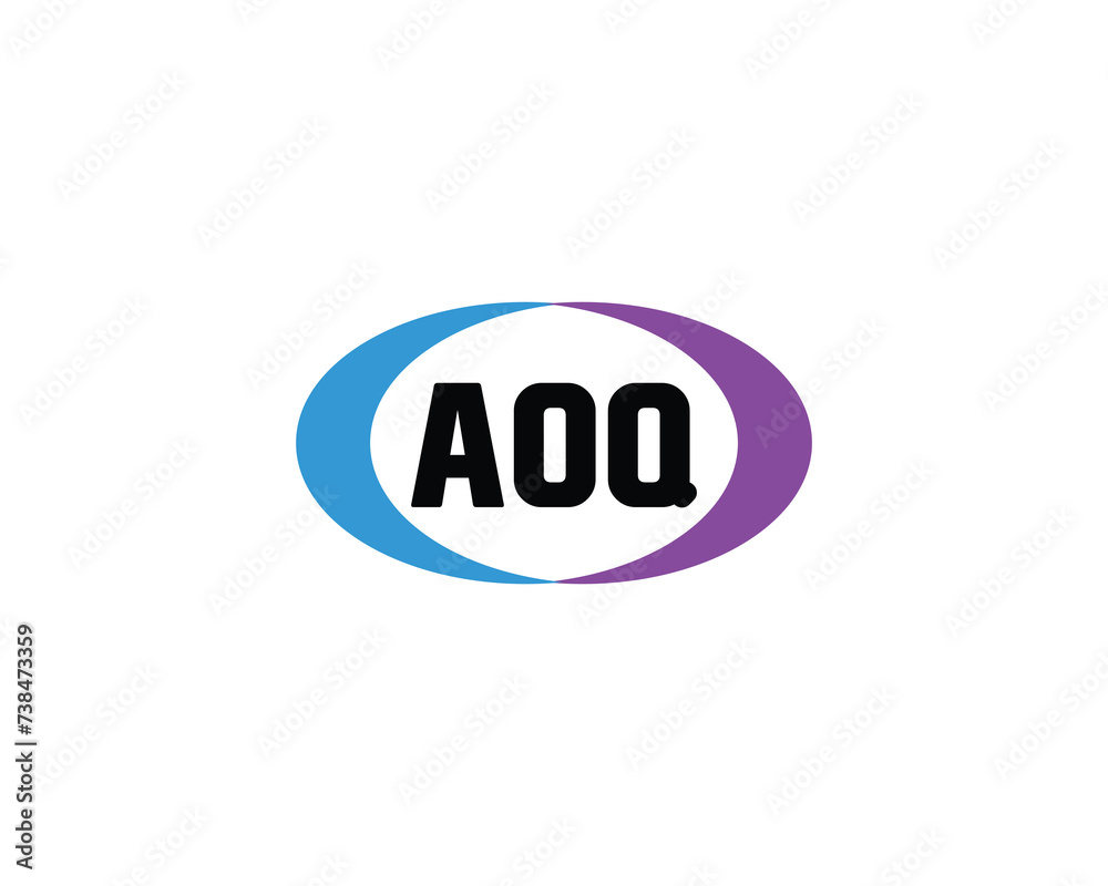 AOQ logo design vector template AOQ logo design vector template