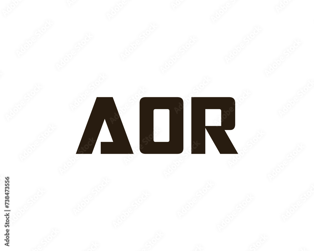 AOR logo design vector template AOR logo design vector template
