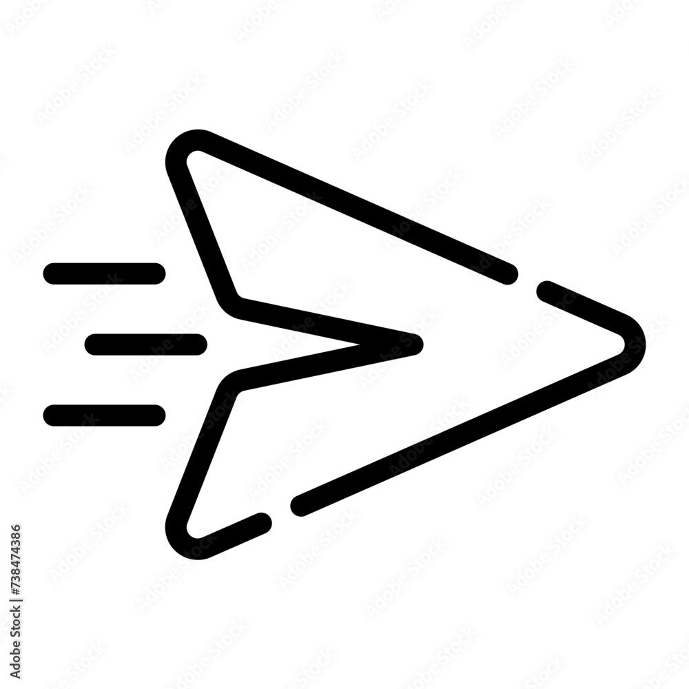 Obraz premium send Line Icon