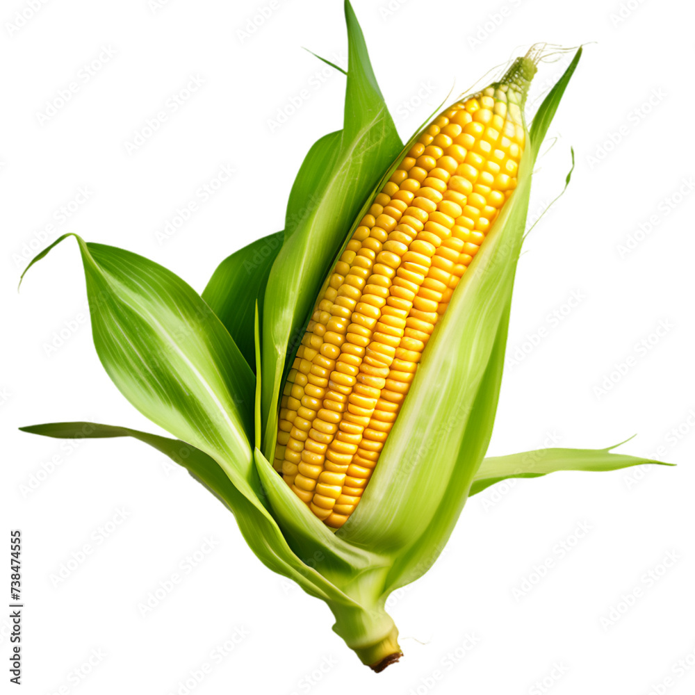 fresh sweet corn isolated on white background, PNG fresh sweet corn isolated on white background, PNG